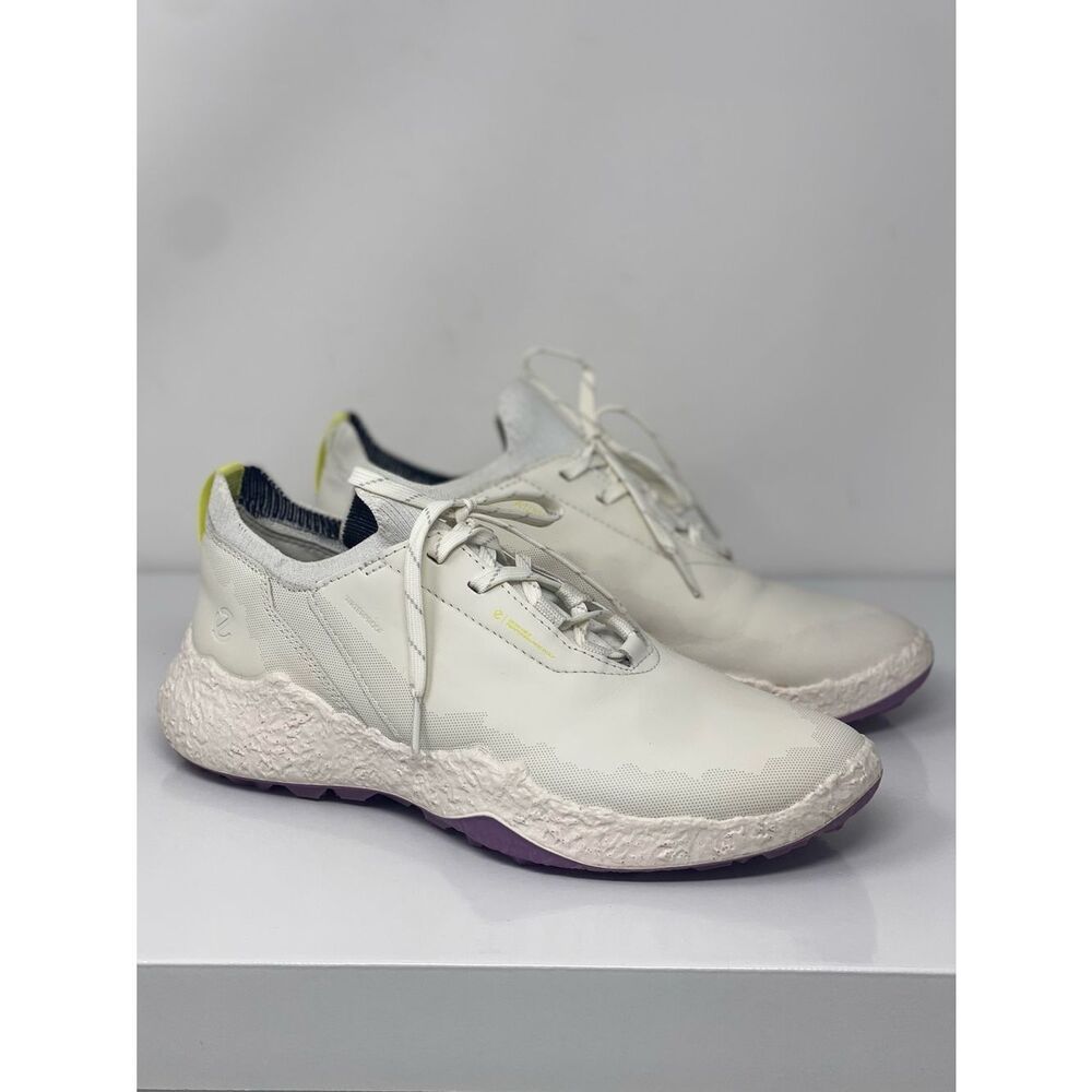 ECCO Biom H5 Hybrid Golf Shoes Waterproof Leather Limestone EU 39, US 8-8.5